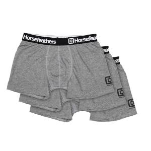 Horsefeathers Boxerky Dynasty 3Pack - heather gray