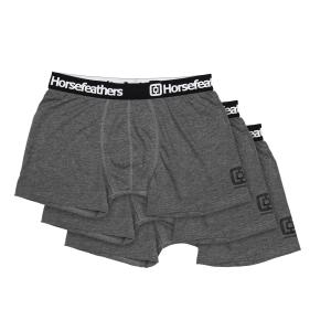 Horsefeathers Boxerky Dynasty 3Pack - heather anthracite