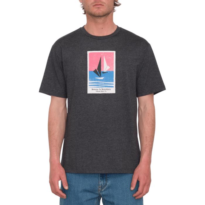 Tričko Volcom Catamaran Hth Sst Heather Black