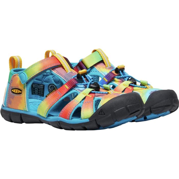 Sandály Keen SEACAMP II CNX YOUTH vivid blue/original tie dye